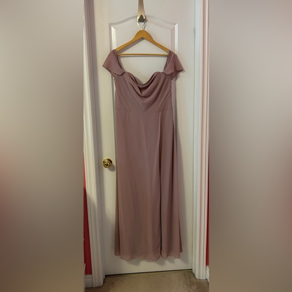 Off the shoulder blush pink dress - Picture 1 of 1